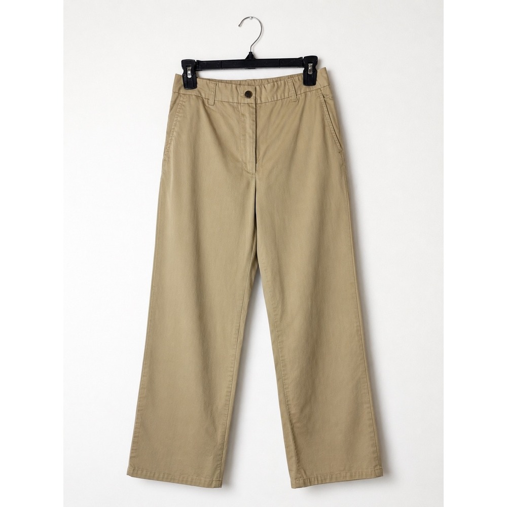 Quaker Marine‎ Supply Chino Pants Women 0 Tan Straight Leg Stretch Preppy Career
